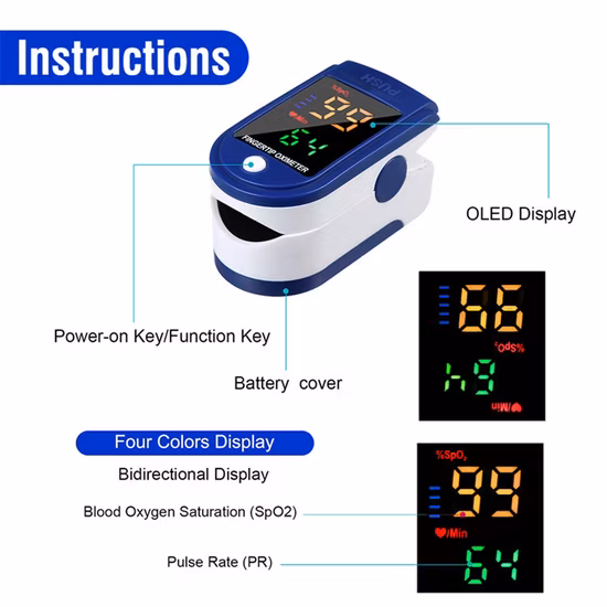 Factory Warehouse Spot Blood Oxygen Monitoring Home OLED Digital Finger Pulse Oximeter Lk87